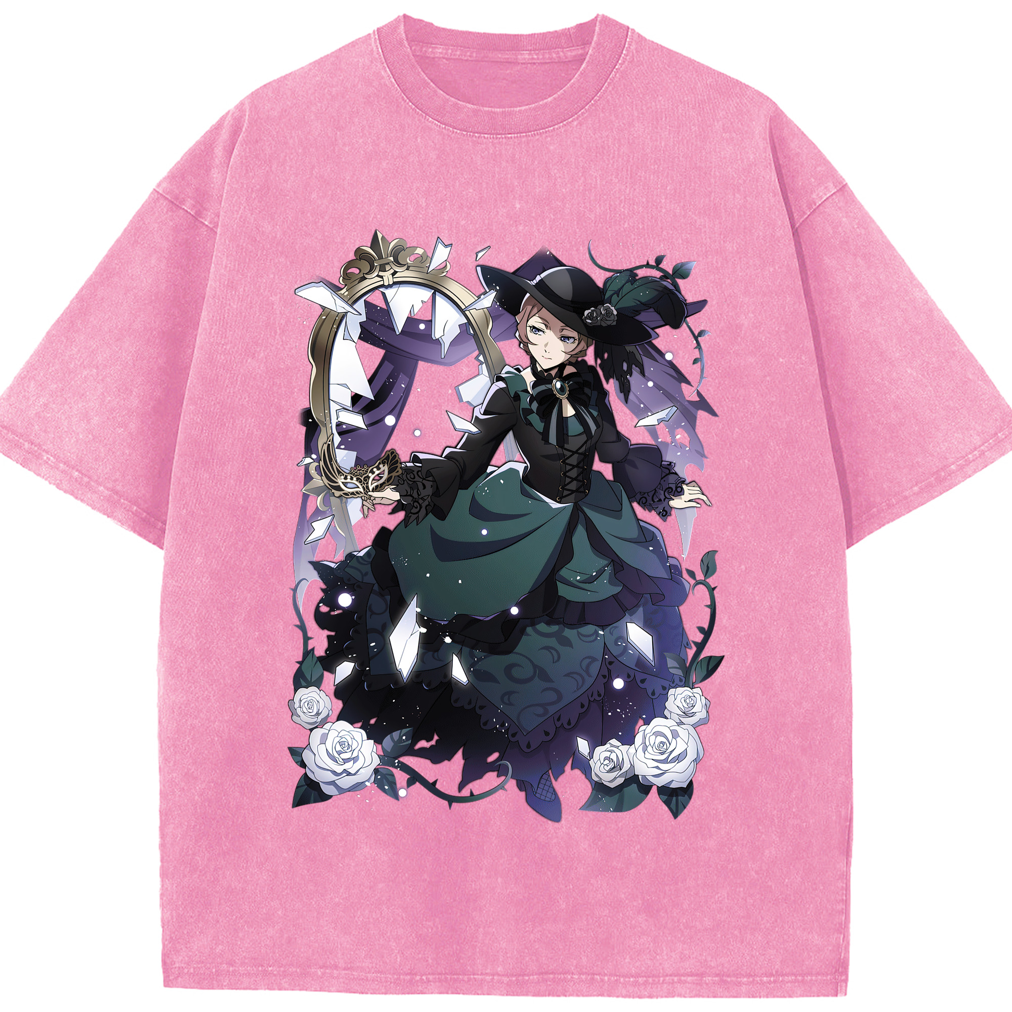 （画像用） 文豪ストレイドッグス Bungo Stray Dogs 綿100% ヴィンテージ風 半袖Tシャツ（フロントプリント）